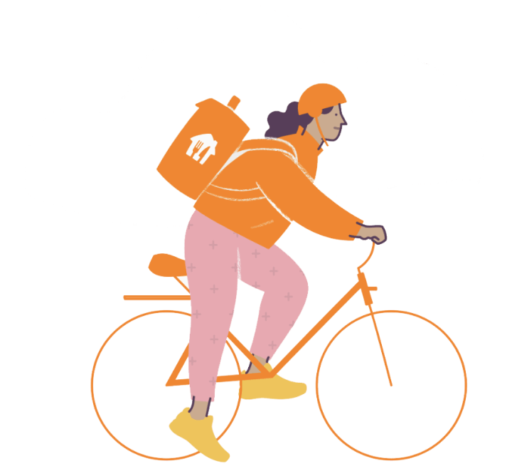 Just Eat company scooter